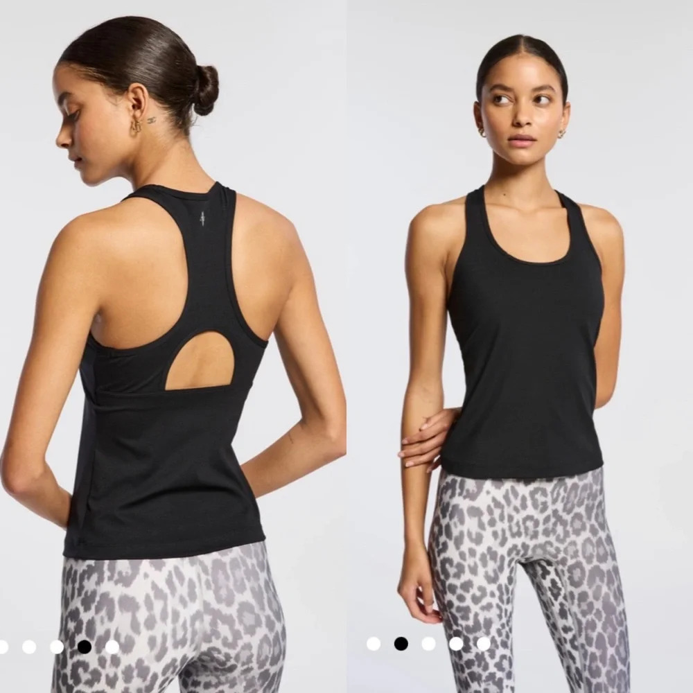 BRAND NEW Bandier All Access Front Row Tank in Black Size Medium $90